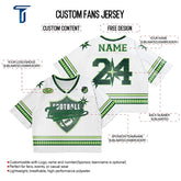 Custom Green Athletic Oversized Football Jersey Retro Street Fashion T-shirt